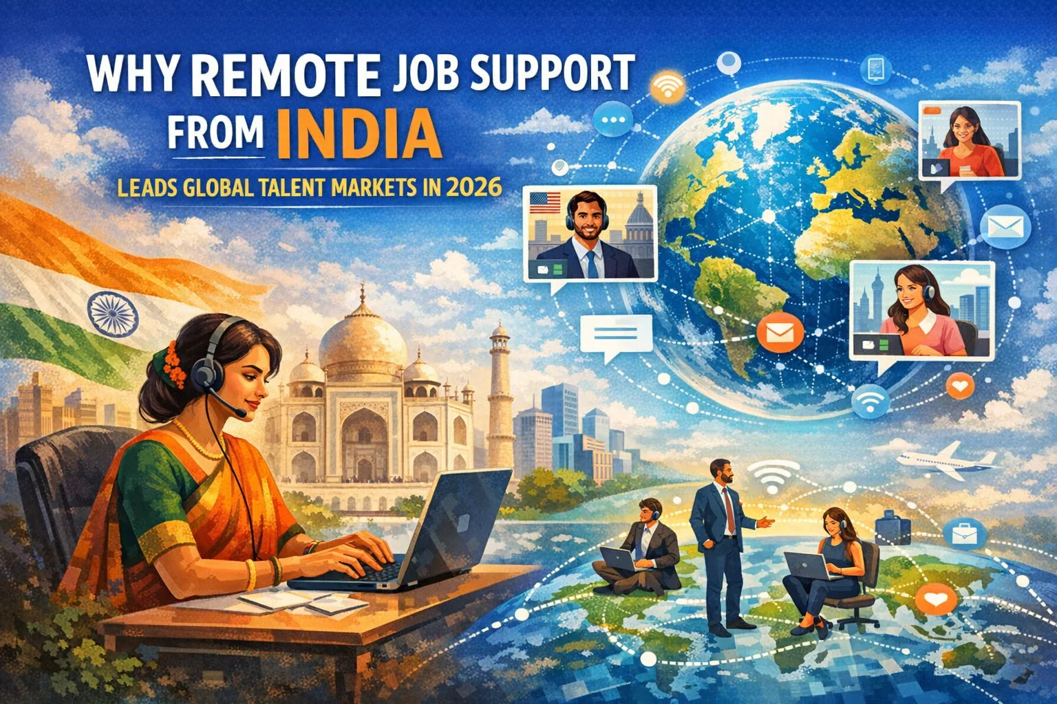 Why Remote Job Support from India Leads Global Talent Markets in 2026