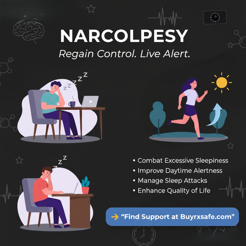 Person experiencing excessive daytime sleepiness due to narcolepsy